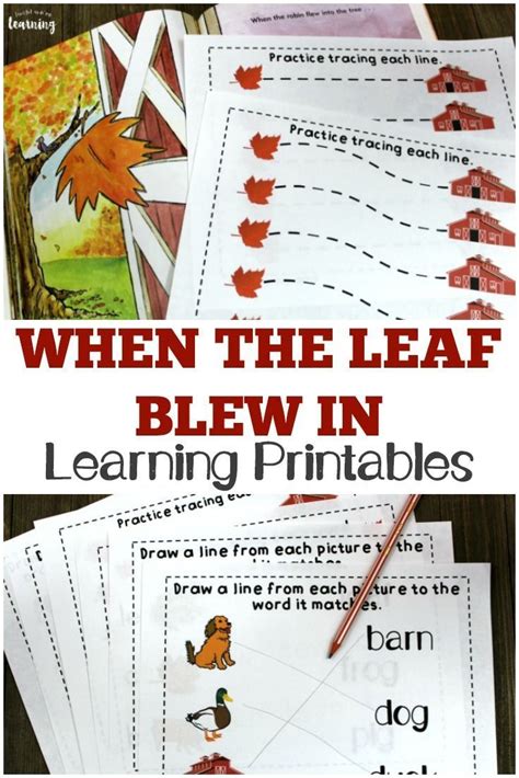 When The Leaf Blew In Free Printables